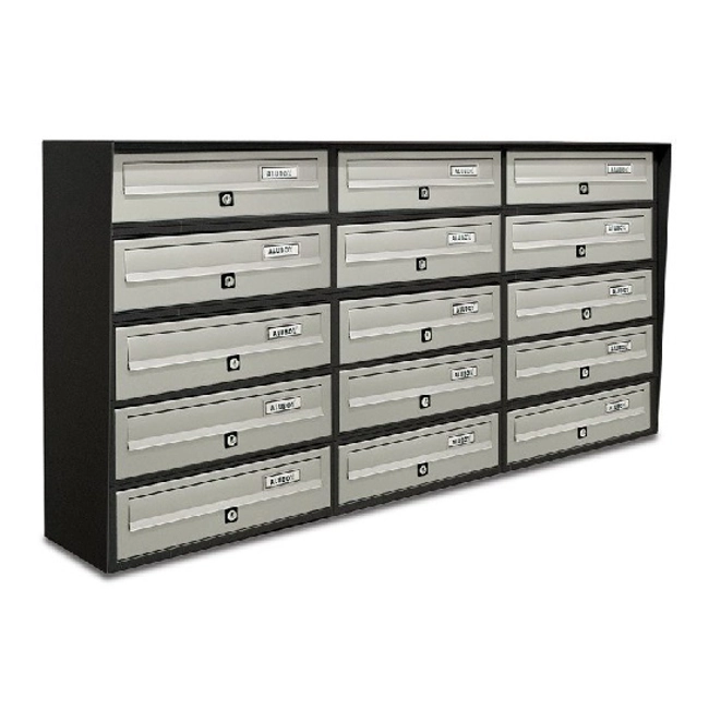 Vendita online Casellario postale 15 posti orizzontale esterno - Slim